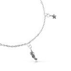 Nautical Charm Anklet Ankle Bracelet with Starfish Crab Seahorse and Seashell - Image 2
