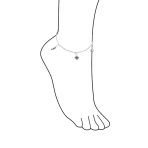 Nautical Charm Anklet Ankle Bracelet with Starfish Crab Seahorse and Seashell - Image 4