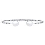 Boho Western Arrow Heart Tip Twist Stackable Bangle Bracelet