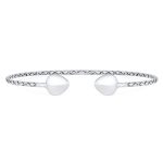 Boho Western Arrow Heart Tip Twist Stackable Bangle Bracelet