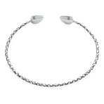 Boho Western Arrow Heart Tip Twist Stackable Bangle Bracelet - Image 2
