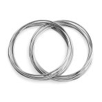 Fashion 10 Twist Interlocking Bangle Bracelets Round Smooth Thin Stainless Steel - Image 3