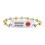 Identification Medical ID Bracelet Stainless Steel Ball Bead Chain 7.5 Inch - Image 2