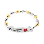 Identification Medical ID Bracelet Stainless Steel Ball Bead Chain 7.5 Inch - Image 6