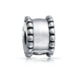 Sterling Silver Clasp Spacer Charm for European Bracelet - Edge Stopper Bead - Image 3