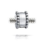 Sterling Silver Clasp Spacer Charm for European Bracelet - Edge Stopper Bead - Image 2