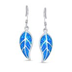 Native American Inspired Dangle Gemstone Earrings with Opal Inlay - Image 5