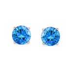 4CTW Round Yellow CZ Solitaire Stud Earrings & Pendant Necklace Set .925 Sterling Silver - Image 23
