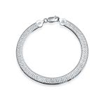 Flexible Reversible Greek Key Necklace Collar Sterling Silver Made in Italy