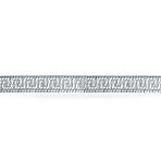 Flexible Reversible Greek Key Necklace Collar Sterling Silver Made in Italy - Image 2