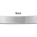 Blank ID Identification Bracelet Stainless Steel Curb Link Chain 7.5 Inch - Image 2