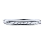 Twisted Rope Thick Bangle Bracelet .925 Sterling Silver