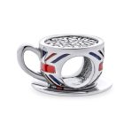 Travel England Union Jack Charm Bead Sterling Silver for European Bracelet - Image 2