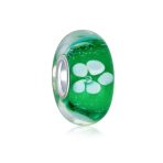 Lucky Green Clover & Knot Claddagh Charm Bead Set .925 Sterling Silver for Bracelet - Image 4