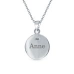 Celtic Love Knot Medallion Pendant Necklace Irish Friendship Circle Oxidized.925 Sterling Silver - Image 2