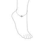Celtic Love Knot Anklet Ankle Bracelet Sterling Silver Triquetra Design - Image 3