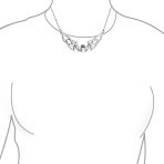 Romantic Celtic Claddagh Collar Necklace Trinity Love Knot Friendship .925 Sterling Silver Gift - Image 3