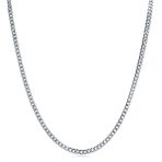 Set of 2 Solid 6MM Sterling Silver Miami Cuban Curb Chain Necklace 18 & 20 Inch - Image 2