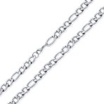 Heavy Solid Strong Figaro Chain Necklace Link Stainless Steel 11MM 24 Inch