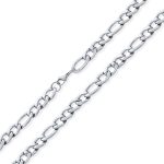 Heavy Solid Strong Figaro Chain Necklace Link Stainless Steel 11MM 24 Inch