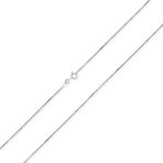 Basic 3MM Gold Plated Sterling Silver Box Chain Necklace