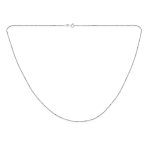 Basic 3MM Gold Plated Sterling Silver Box Chain Necklace - Image 2