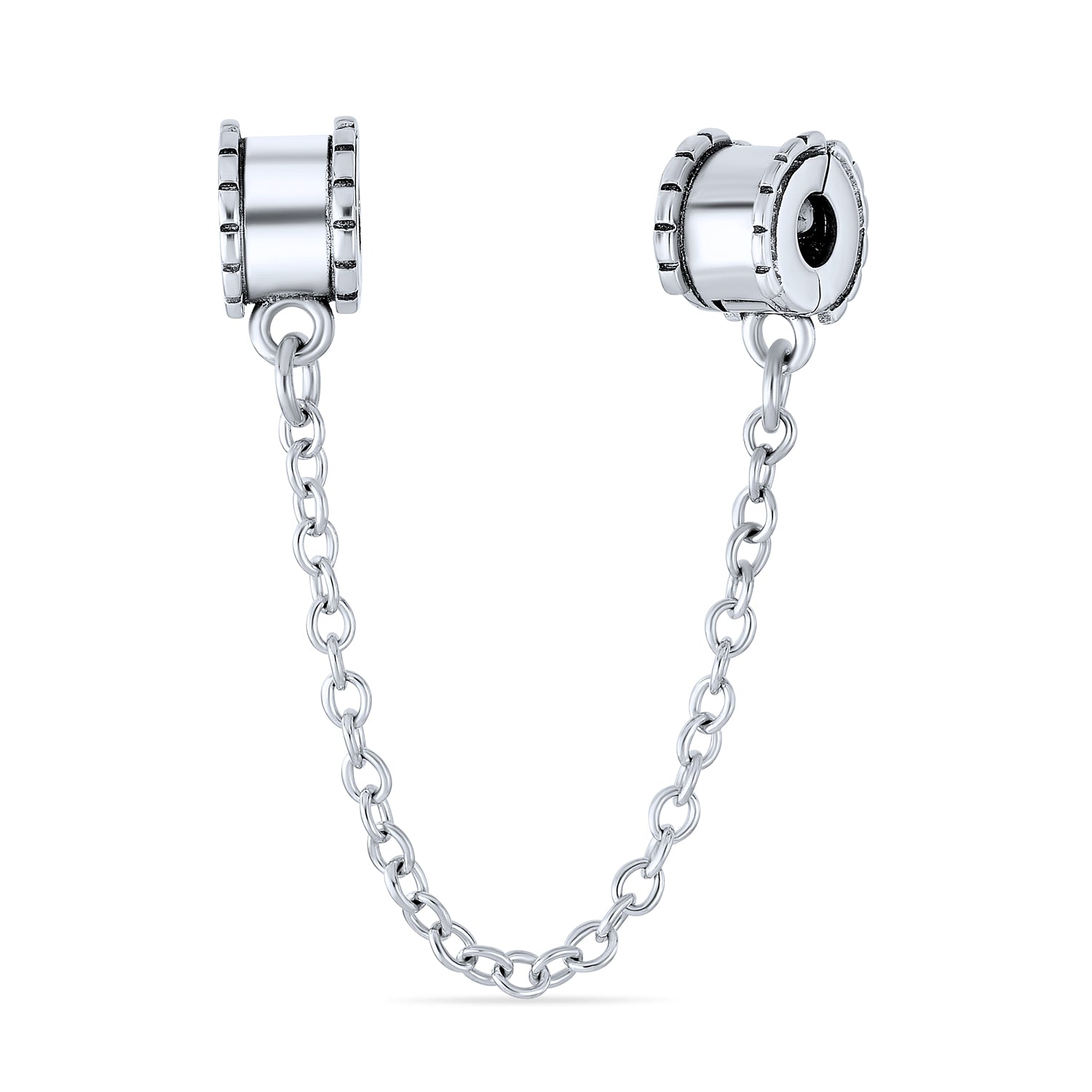 silver-charm-safety-bead-clasp-stopper-pbx-hcl-56-dr-az_1 Bead Charm Safety Chain Spacer Stopper Charm Bead .925 Sterling Silver - Image 1