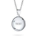 Religious Holy Cross Photo Locket Necklace Round Circle Holds Pictures .925 Sterling Silver - Image 3