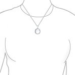 Polished Silver Dome Photo Locket Necklace Pendant for Pictures - Image 3