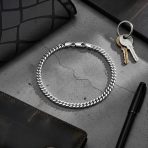 Men's Solid Heavy Miami Cuban Curb 5MM Link Bracelet .925 Sterling Silver 8 Inch - Image 5