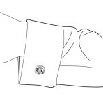 Solid Double Sided Love Knot Shirt Cufflink for Men Executive Groom Gift Silver - Image 3