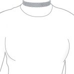 Classic Cocktail Sparkly Rhinestone Choker Statement Necklace Adjustable - Image 2