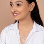 Key to Her Heart Love Lock & Key, Heart Charm Pendant Necklace .925 Sterling Silver - Image 3