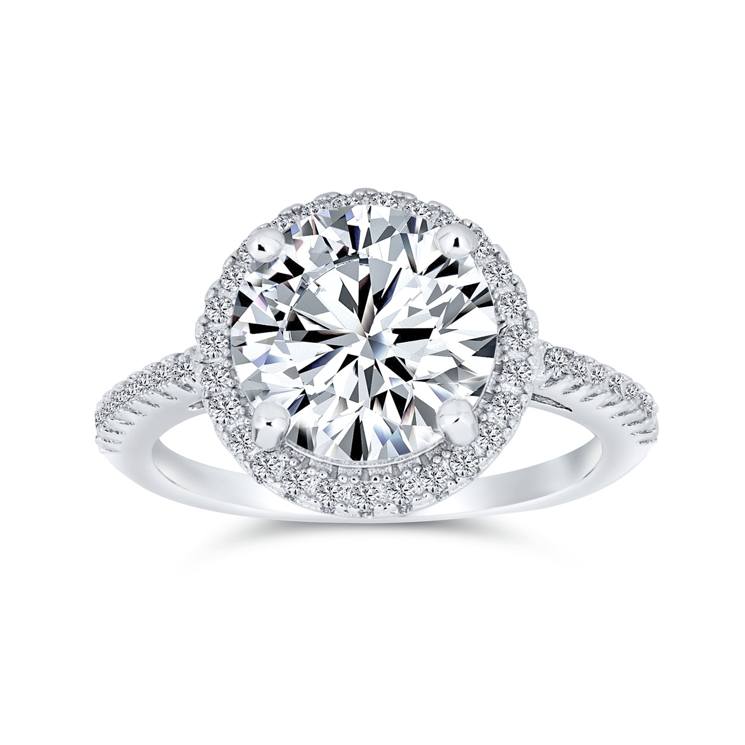 silver-cz-round-solitaire-engagement-rings-x000bcw4kb_2 Classic 3CT Clear Yellow CZ Round Solitaire Halo Engagement Ring .925 Sterling Silver Thin Pave Band - Image 1