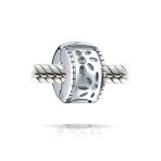 Floral Daisy Clasp Spacer Charm Sterling Silver for European Bracelet - Image 2