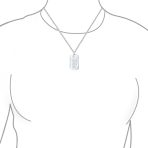 Inspirational Serenity Prayer Dog Tag Necklace Stainless Steel 24" Ball Chain - Image 3