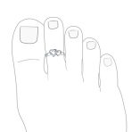 Set of 2 Interlocking Hearts & Flower Carved Swirl Midi Toe Ring Sterling Silver - Image 3