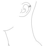 Flower Leaves Cartilage Band Sunflower Ear Cuffs Earrings For Non Pierced Ear Sterling Silver - Image 4