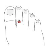 Set of 2 Sun Flower Blue Turquoise and Lucky Red Ladybug Midi Toe Ring Silver - Image 3