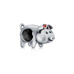 Cute Hog Piggy Bank Charm Bead Sterling Silver for European Bracelets - Image 2