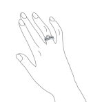 Classic 3CT Solitaire Cubic Zirconia CZ Engagement Ring Band Set .925 Sterling Silver - Image 3