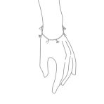 Equestrian Good Luck Horseshoe Horses Dangle Charm Bracelet .925 Sterling Silver - Image 2