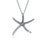 Hawaii Ocean Starfish Pendant Necklace Sterling Silver - Image 2