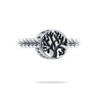 Family Tree of Life Charm Bead Oxidized Silver for European Bracelets - Image 2