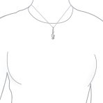 Music Teacher Student Treble Clef Pendant Necklace in Sterling Silver - Image 3