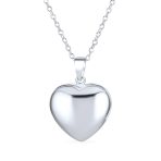 Turkish Evil Eye Heart Charm Pendant Necklace in Sterling Silver for Protection - Image 2
