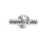 Support Friends Hand Sign Symbol Charm Bead Silver for European Bracelet - Image 2