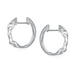 Western Equestrian Horse Bit Hoop Earrings .925 Sterling Silver - Image 4