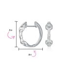Western Equestrian Horse Bit Hoop Earrings .925 Sterling Silver - Image 10