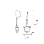 Equestrian Equine Horse Gift Dangle Snaffle Horse-bit Earrings Gold Plated .925 Sterling Silver - Image 7